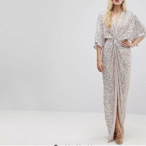 robe kimono sequin